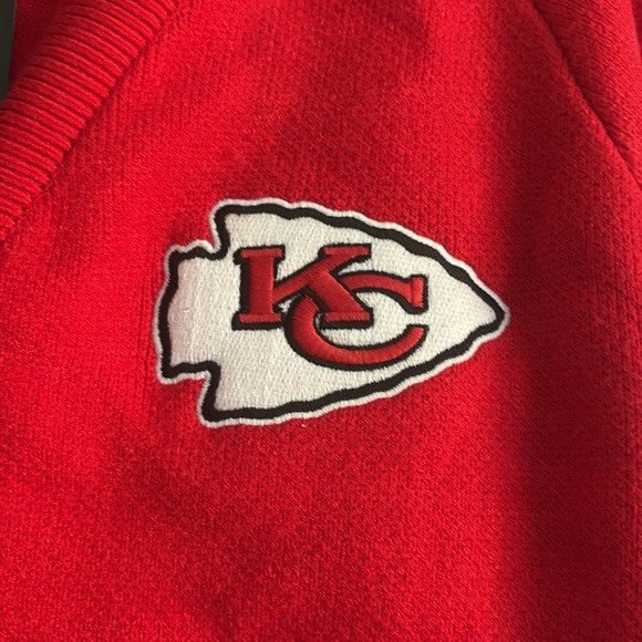 NEW NFL by Abercrombie & Fitch Kansas City Chiefs LuxeLoft Red Cardigan Small - Picture 6 of 15